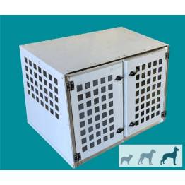 Double sloping dog crate outlet