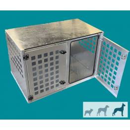 Cage de transport de voiture pour chien double aluminium Nobby Pet Nouveau  Design