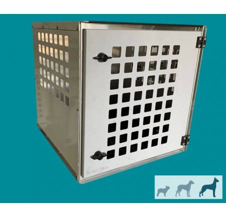 Cage de transport pour chien 1 x 0,50 x 0,50 m porte de face