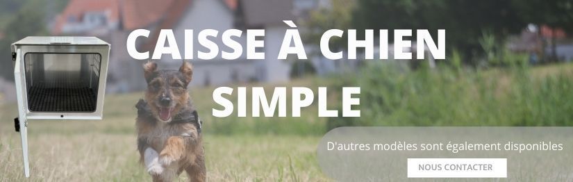 Caisse transport chien simple Made in France